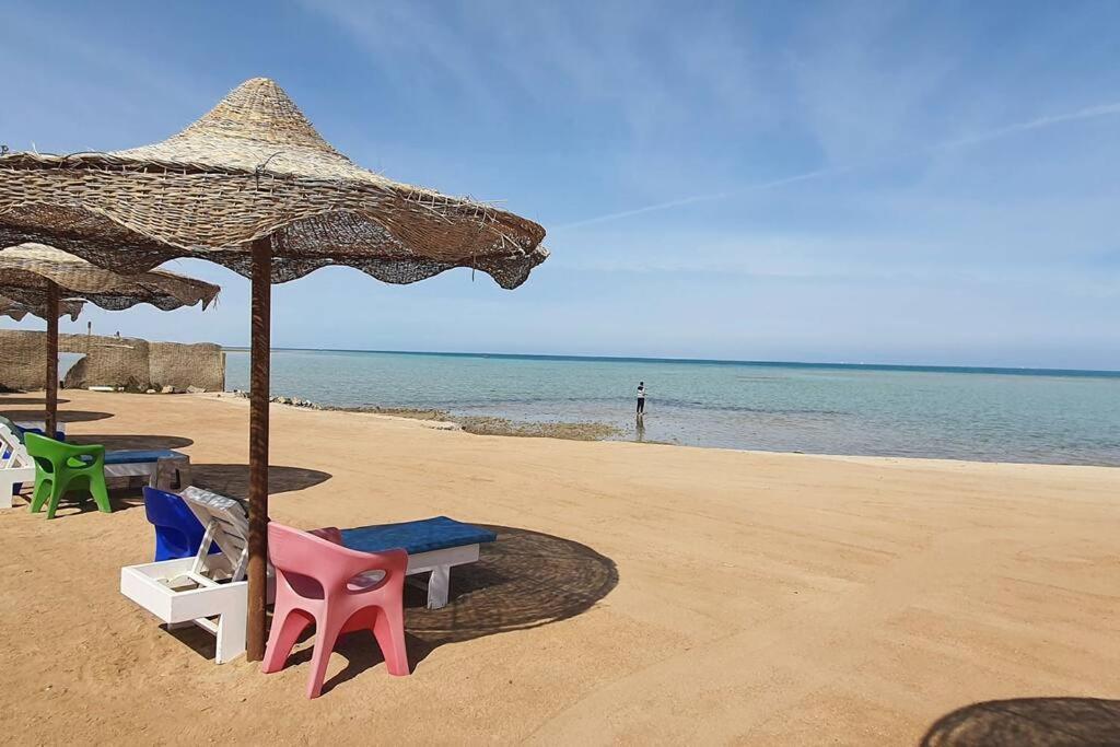 Casablanca Beach Direct Sea View Tow Bedroom Apartment フルガダ エクステリア 写真