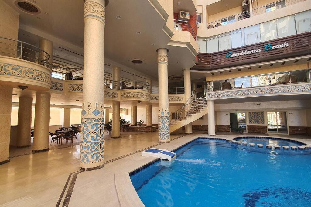 Casablanca Beach Direct Sea View Tow Bedroom Apartment フルガダ エクステリア 写真