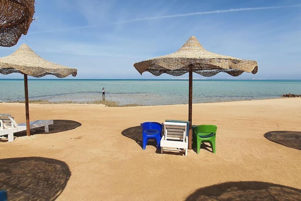 Casablanca Beach Direct Sea View Tow Bedroom Apartment フルガダ エクステリア 写真