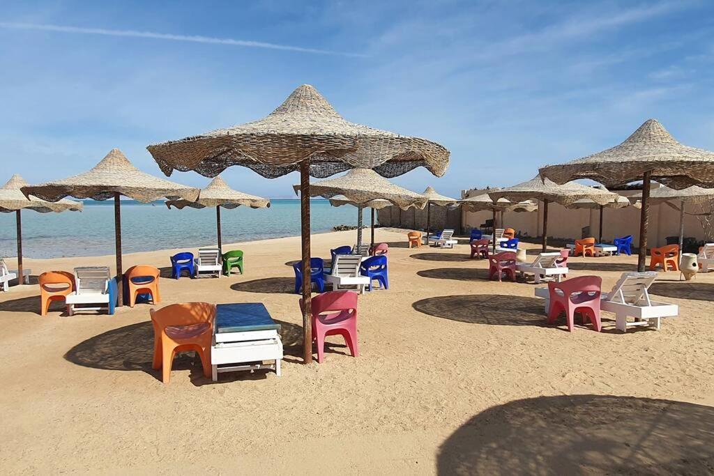 Casablanca Beach Direct Sea View Tow Bedroom Apartment フルガダ エクステリア 写真